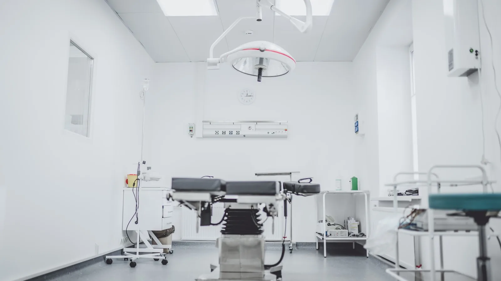 Clean, sterile operation theatre ready for surgery